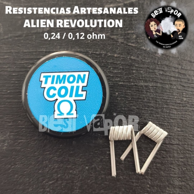 Resistencias Artesanales ALIEN REVOLUTION (0,24-0,12 ohm) de Timon Coil en Best Vapor
