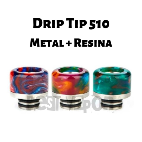 Drip Tip 510 Metal Resina en Best Vapor