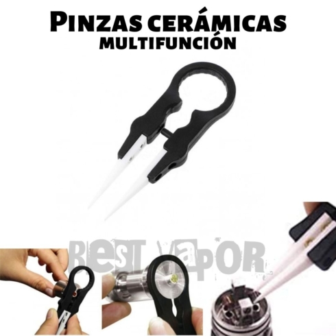 Pinzas ceramicas multifuncion herramientas vapeo en Best Vapor