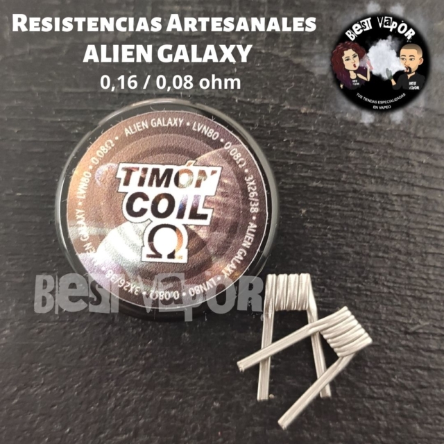 Resistencias Artesanales ALIEN GALAXY (0,16-0,08 ohm) de Timon Coil en Best Vapor