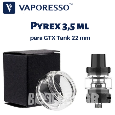 Pyrex 3,5 ml para GTX Tank 22 Vaporesso en Best Vapor