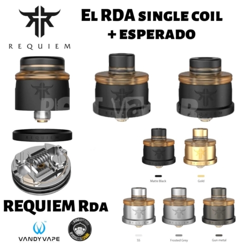 Requiem RDA de Vandy Vape y El Mono Vapeador en Best Vapor