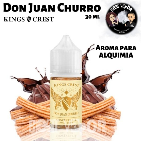 Aroma Don Juan Churro 30 ml de Kings Crest en Best Vapor