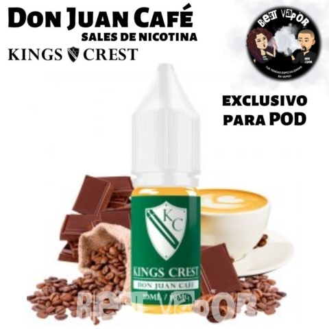 Don Juan Café Sales de Nicotina de King Crest en Best Vapor