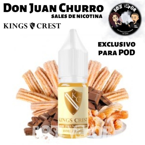 Don Juan Churro Sales de Nicotina de King Crest en Best Vapor