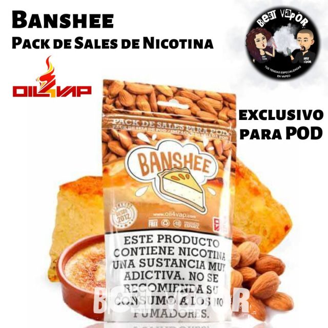 Banshee pack de sales de nicotina de Oil4Vap en Best Vapor