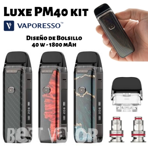 Luxe PM40 kit de Vaporesso en Best Vapor