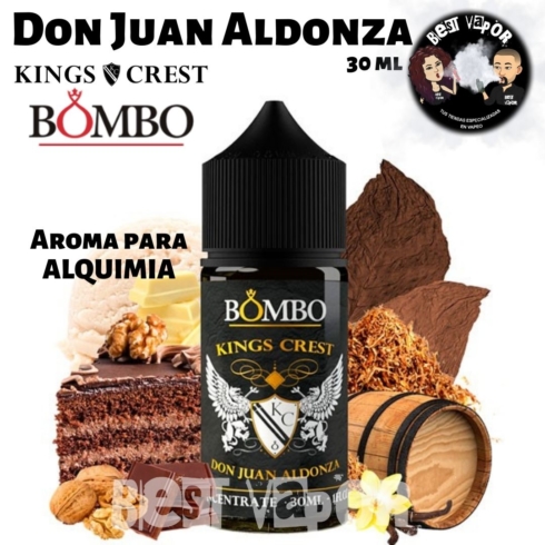 Don Juan Aldonza Aroma 30 ml de Kings Crest y Bombo en Best Vapor