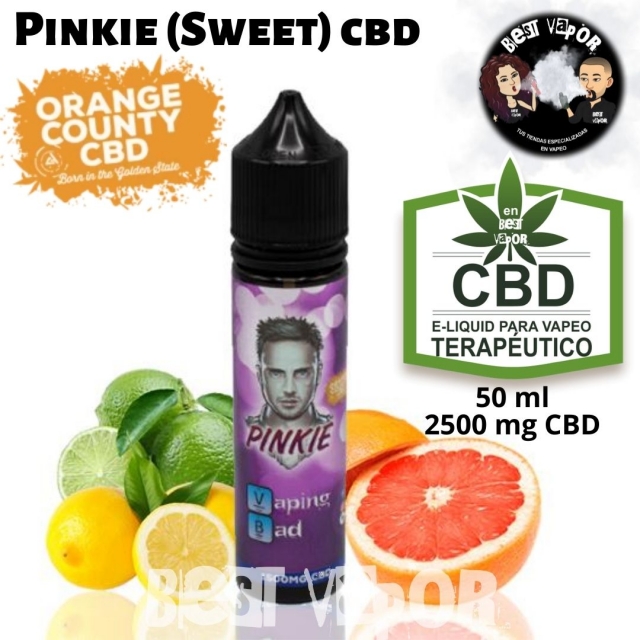 Pinkie (Sweet) CBD 50 ml - 2500mg - Orange County Cali CBD E-Liquid en Best Vapor