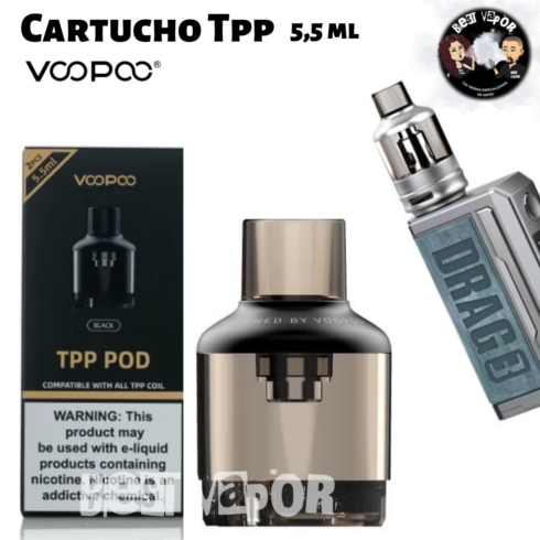Depósito Cartucho TPP 5,5 ml de VooPoo en Best Vapor