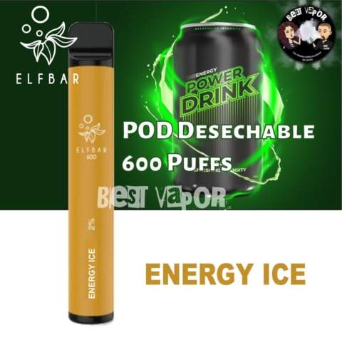 POD Desechable 600 inhalaciones -Energy Ice- en Best Vapor