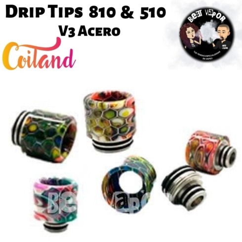 Coiland Drip Tip 810 & 510 V3 de Coiland en Best Vapor