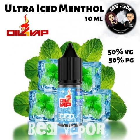 Ultra Iced Menthol eliquid 50VG-50PG 10 ml de Oil4Vap en Best Vapor