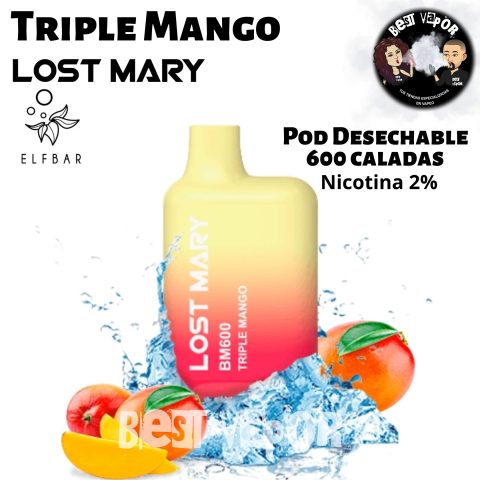 Triple Mango Lost Mary pod desechable en Best Vapor