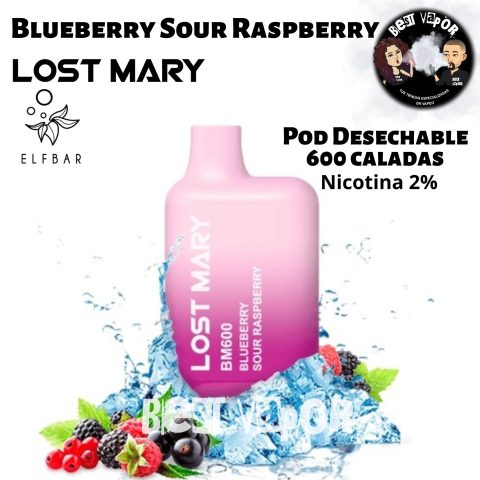 Blueberry Sour Raspberry Lost Mary pod desechable en Best Vapor