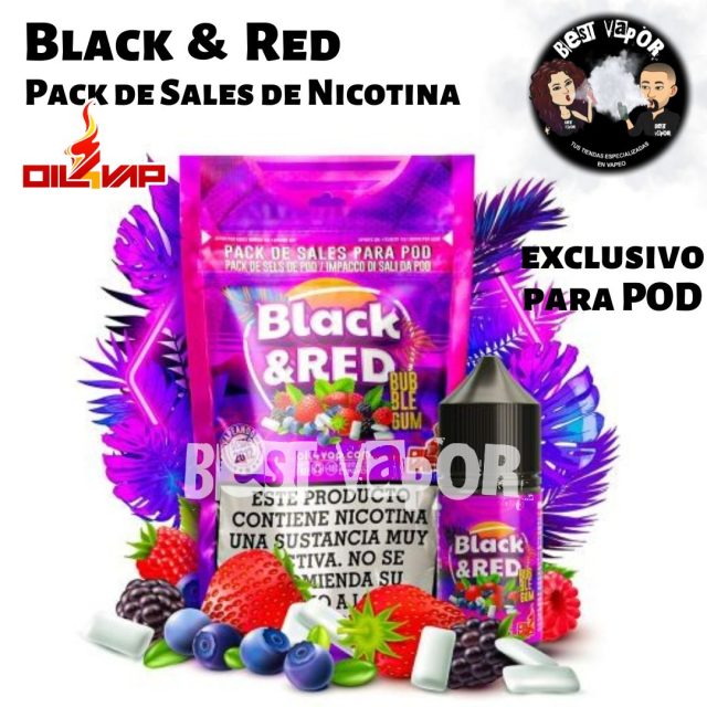 Black & Red pack de sales de nicotina de Oil4Vap en Best Vapor