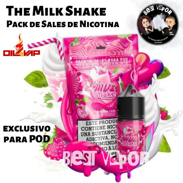 The Milk Shake pack de sales de nicotina de Oil4Vap en Best Vapor