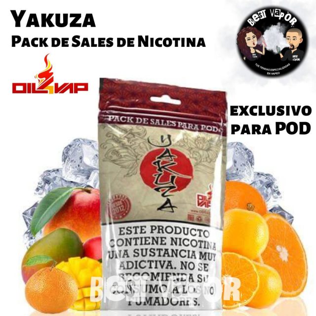 Yakuza pack de sales de nicotina de Oil4Vap en Best Vapor