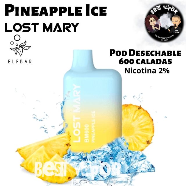 Pineapple Ice Lost Mary pod desechable en Best Vapor