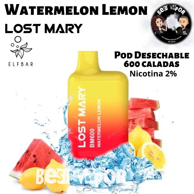 Watermelon Lemon Lost Mary pod desechable en Best Vapor