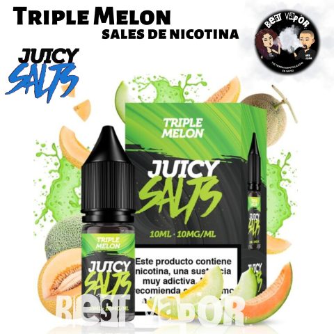 Triple Melon sales de nicotina de Juicy Salts en Best Vapor