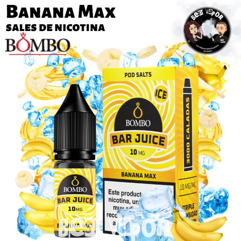 Banana Max sales de nicotina de Bombo Bar Juice en Best Vapor