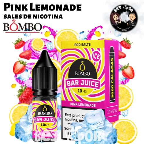 Pink Lemonade sales de nicotina de Bombo Bar Juice en Best Vapor