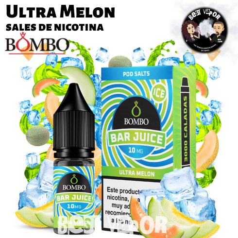 Ultra Melon sales de nicotina de Bombo Bar Juice en Best Vapor