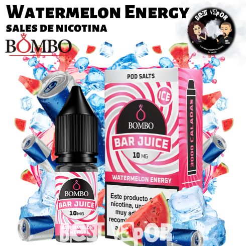 Watermelon Energy sales de nicotina de Bombo Bar Juice en Best Vapor
