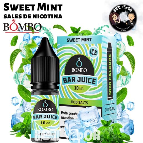 Sweet Mint sales de nicotina de Bombo Bar Juice en Best Vapor