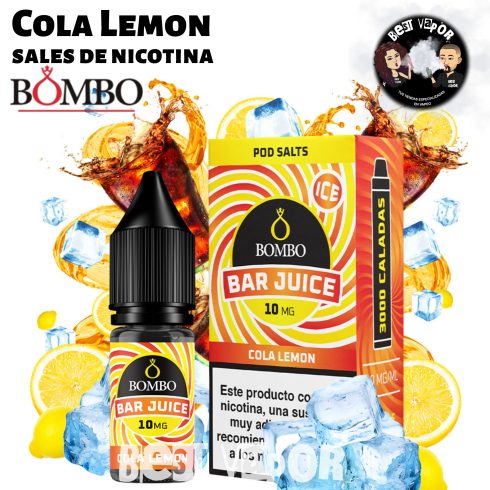 Cola Lemon sales de nicotina de Bombo Bar Juice en Best Vapor