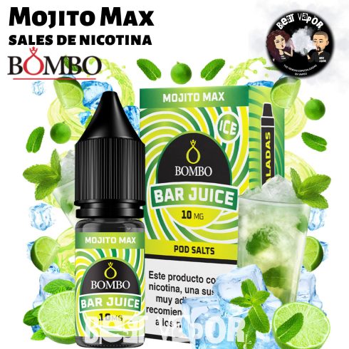 Mojito Max sales de nicotina de Bombo Bar Juice en Best Vapor