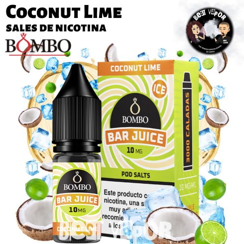 Coconut Lime sales de nicotina de Bombo Bar Juice en Best Vapor