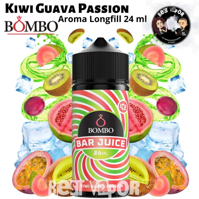 Kiwi Guava Passion Aroma Longfill 24ml de Bombo Bar Juice en Best Vapor