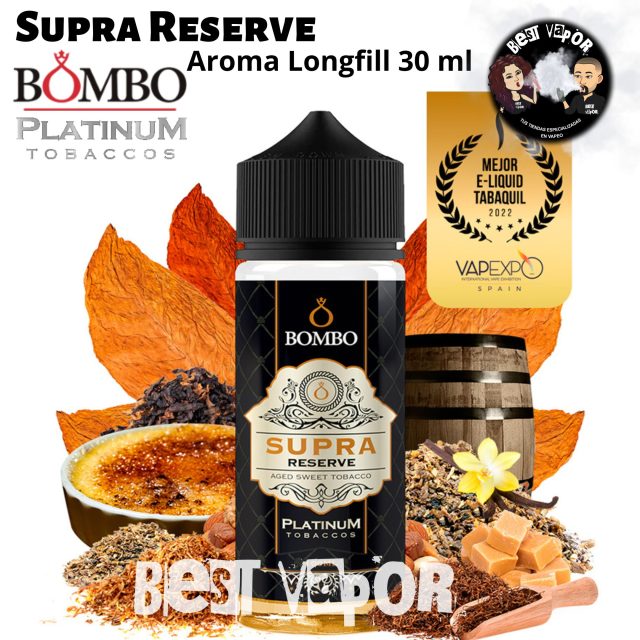 Supra Reserve Aroma Longfill 30ml de Platinum Tobaccos de Bombo en Best Vapor