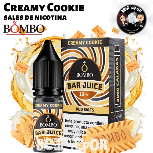 Creamy Cookie sales de nicotina de Bombo Bar Juice en Best Vapor