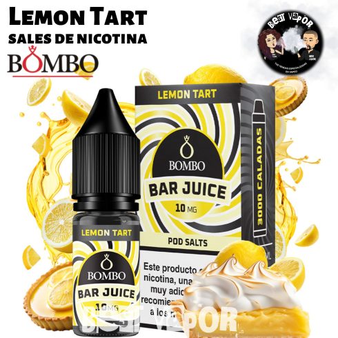 Lemon Tart sales de nicotina de Bombo Bar Juice en Best Vapor