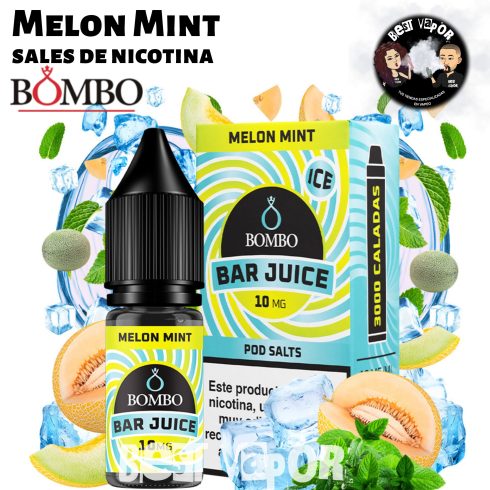 Melon Mint sales de nicotina de Bombo Bar Juice en Best Vapor