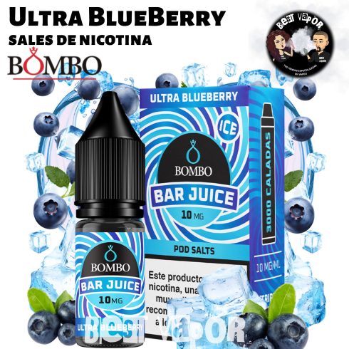 Ultra BlueBerry sales de nicotina de Bombo Bar Juice en Best Vapor