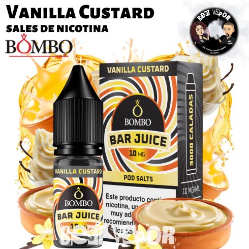 Vanilla Custard sales de nicotina de Bombo Bar Juice en Best Vapor