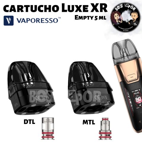 Cartucho repuesto Empty 5 ml Luxe XR de Vaporesso
