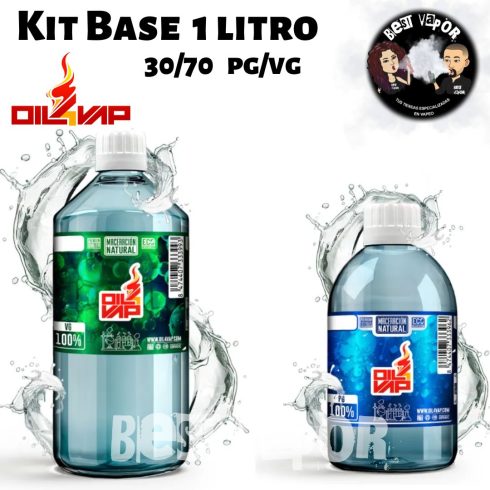 Kit Base 1 litro 30pg-70vg de Oil4vap en Best Vapor