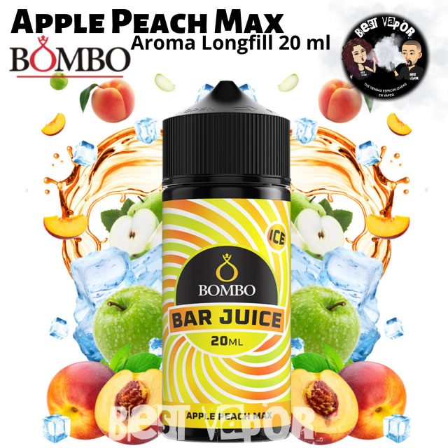 Apple Peach Max Aroma Longfill 20ml de Bombo Bar Juice en Best Vapor