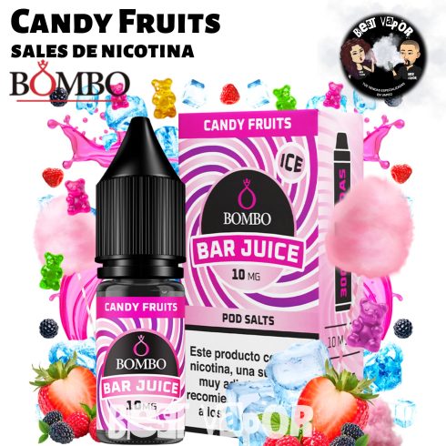 Candy Fruits sales de nicotina de Bombo Bar Juice en Best Vapor