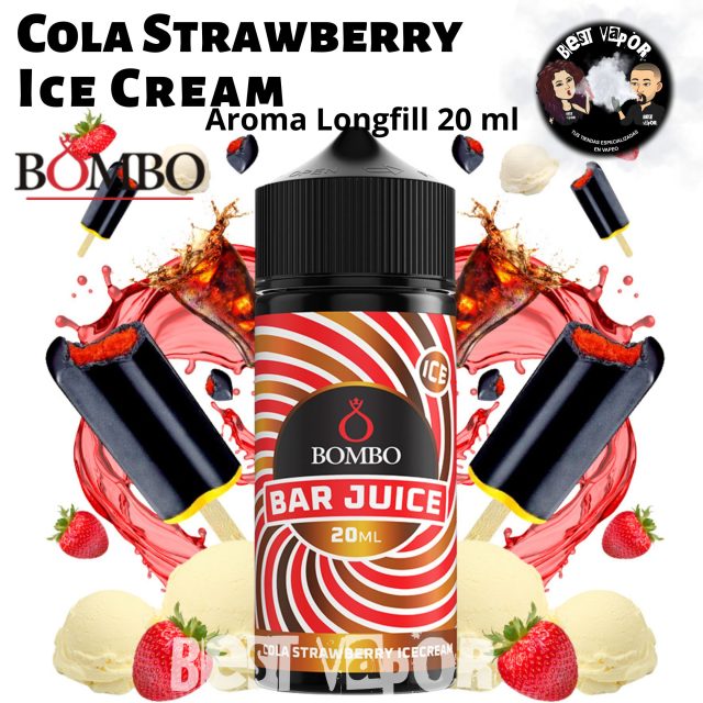 Cola Strawberry Ice Cream Aroma Longfill 20ml de Bombo Bar Juice en Best Vapor