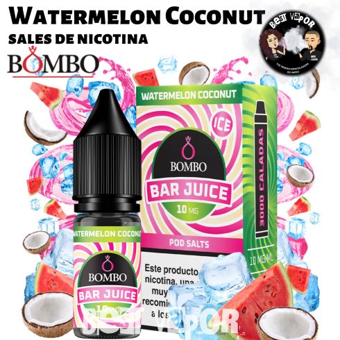Watermelon Coconut sales de nicotina de Bombo Bar Juice en Best Vapor