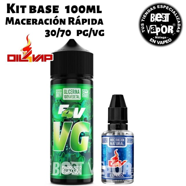 Kit Base 100ml 30pg-70vg de Oil4vap en Best Vapor